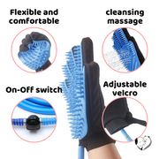 Dog washing gloves, Dog bathing gloves