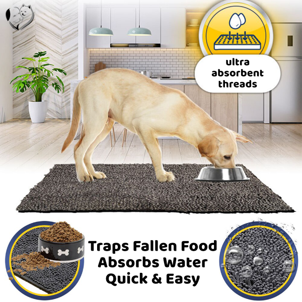 Dog doormat | Dog mat, dog bowl mat, dog food mat