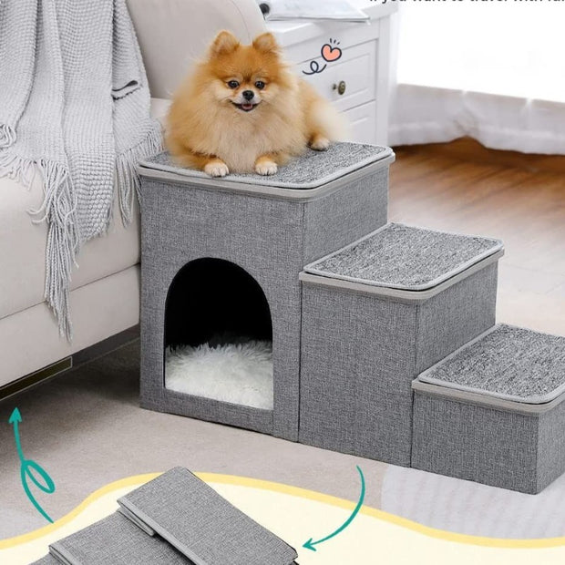 dog stairs, dog ramp for bed, dog steps, dog steps for bed, dog stairs for bed